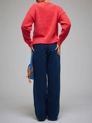 Aime Cardigan - Coral
