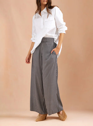 ANNIE. Pants. - Ticking Stripe