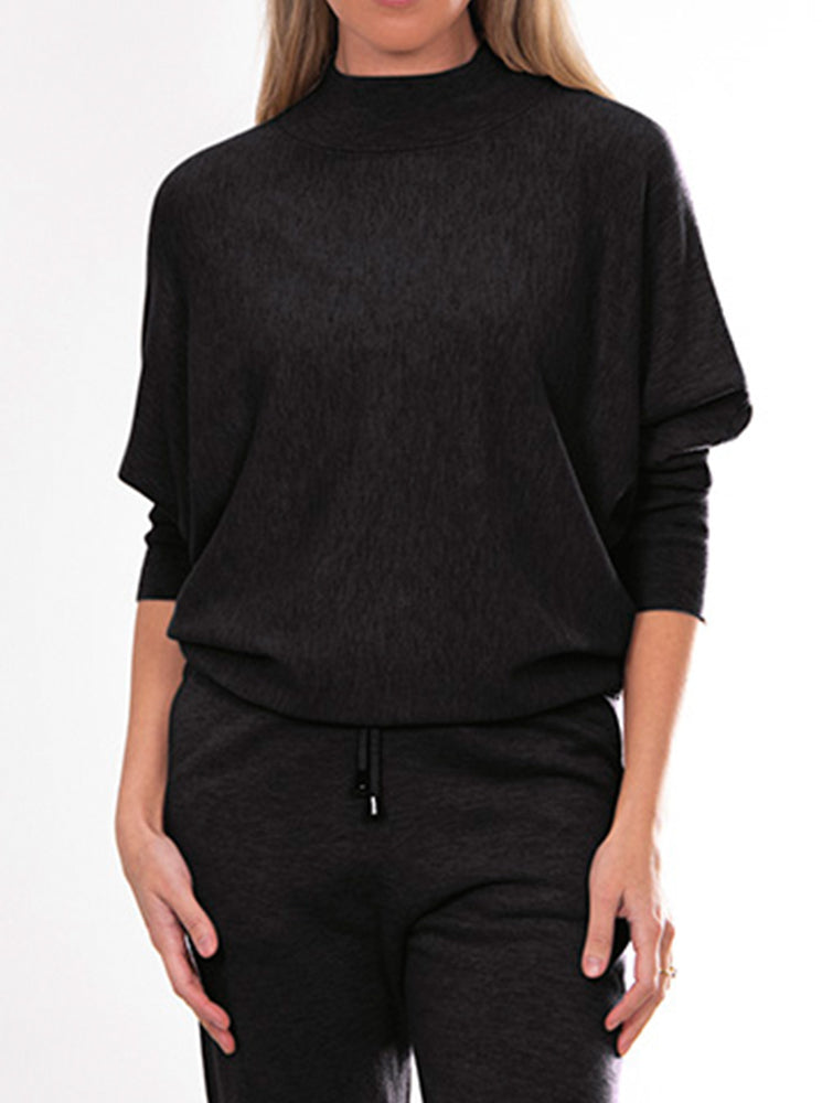 Dolman Sleeve Pullover - Black