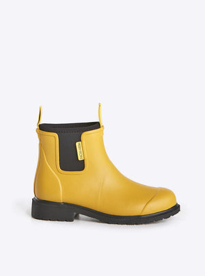 Bobbi Gumboot - Mustard Yellow & Black