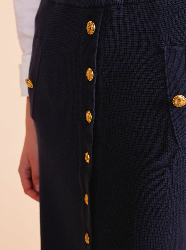 OSWOLDS. Skirt. - Navy Blue