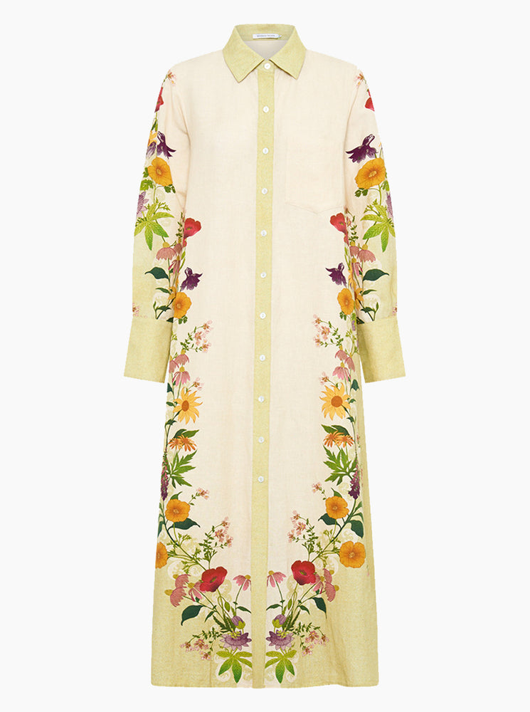 Midi Shirt Dress - Bee-Tanical