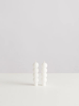 Baby Volute Candles - White