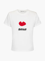 Bisous Baby Tee - Warm White