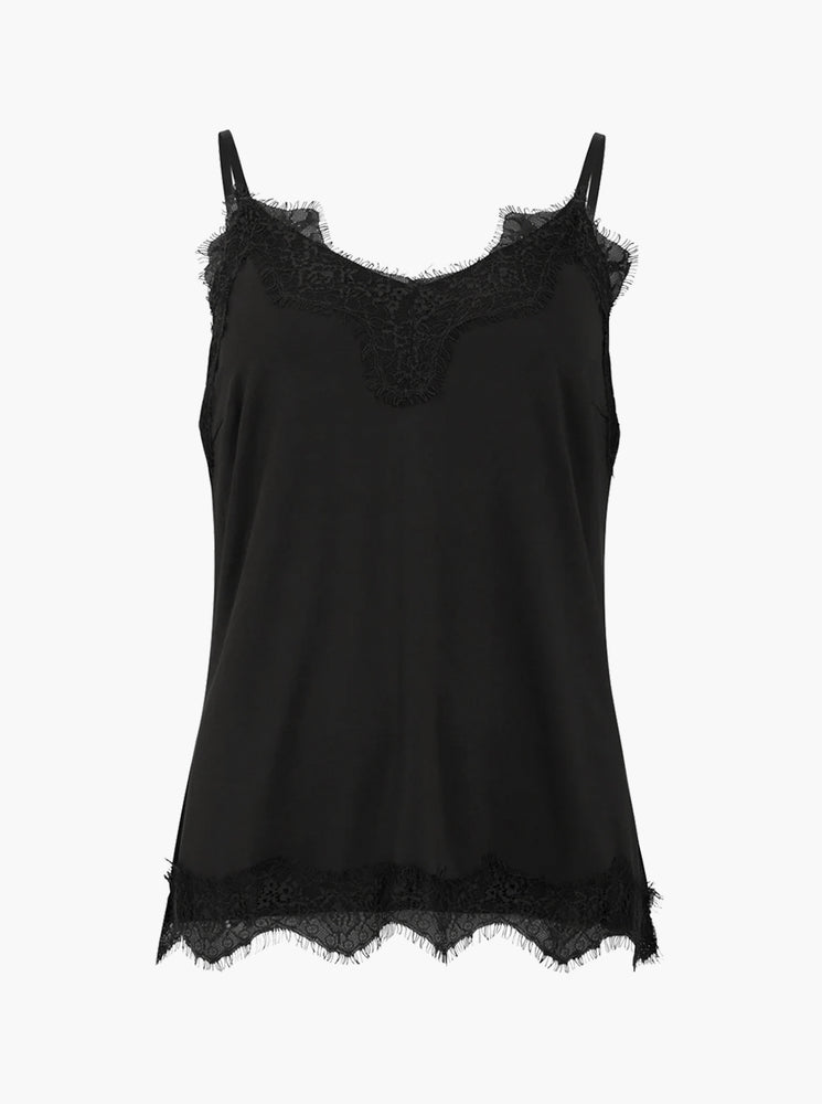 CC Heart Lace Top - Black