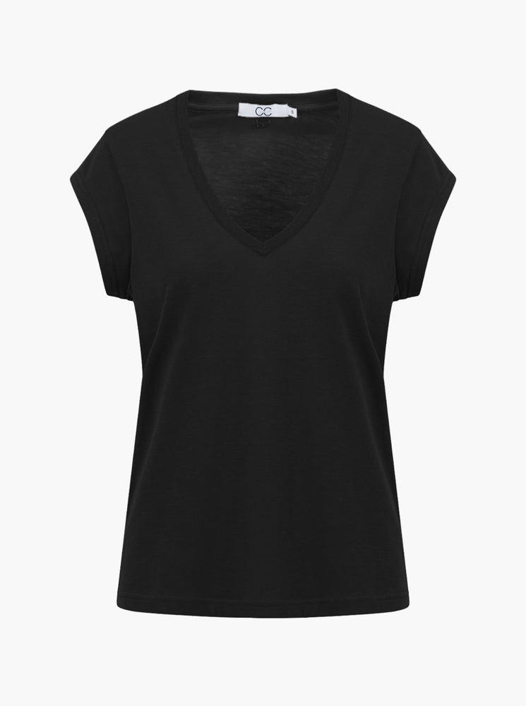 CC Heart V-Neck T-Shirt - Black