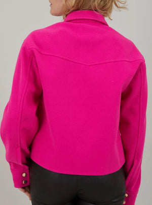 
            
                Load image into Gallery viewer, CC Heart Ariana Short Jacket - Pink Pop
            
        