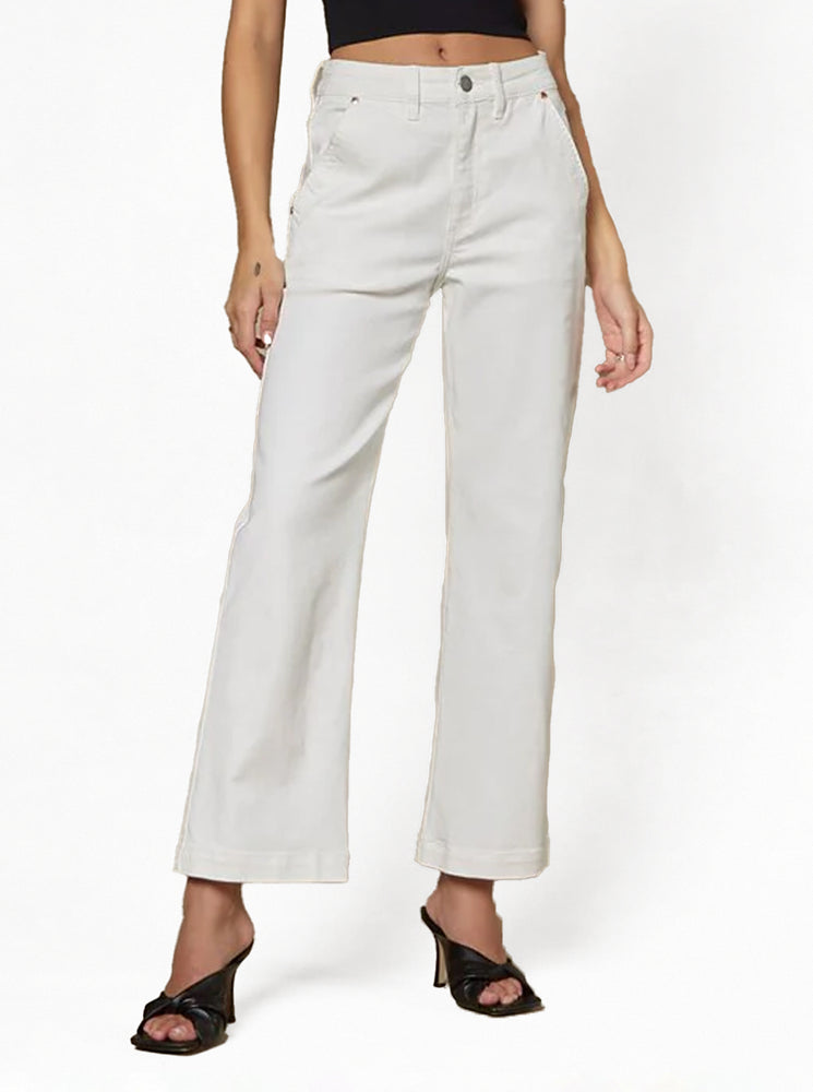 Cody Kick Flare Trouser - Ivory