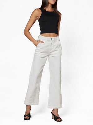 Cody Kick Flare Trouser - Ivory