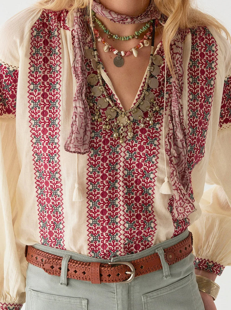 Dion Blouse - Red Wine