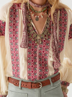 Dion Blouse - Red Wine