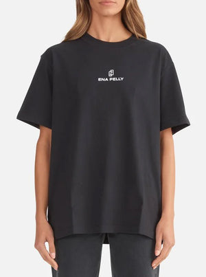 Lexi Monogram Tee - Black