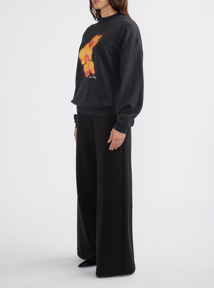 Orchid Sweatshirt - Vintage Black