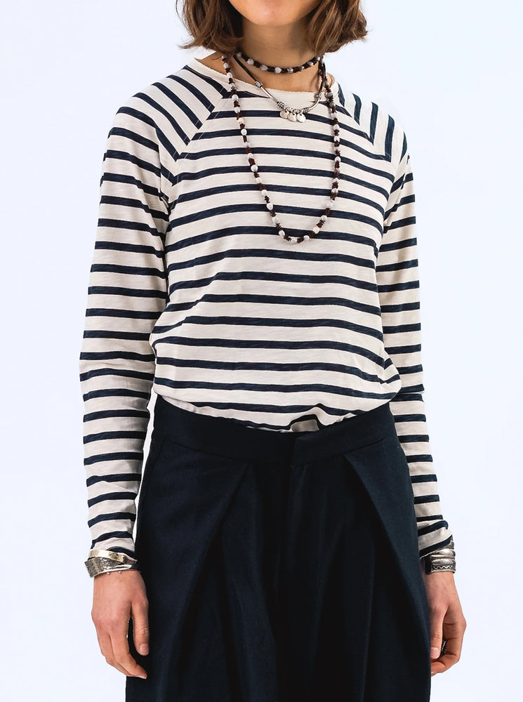 LivaLL Tee - Black/White Stripe