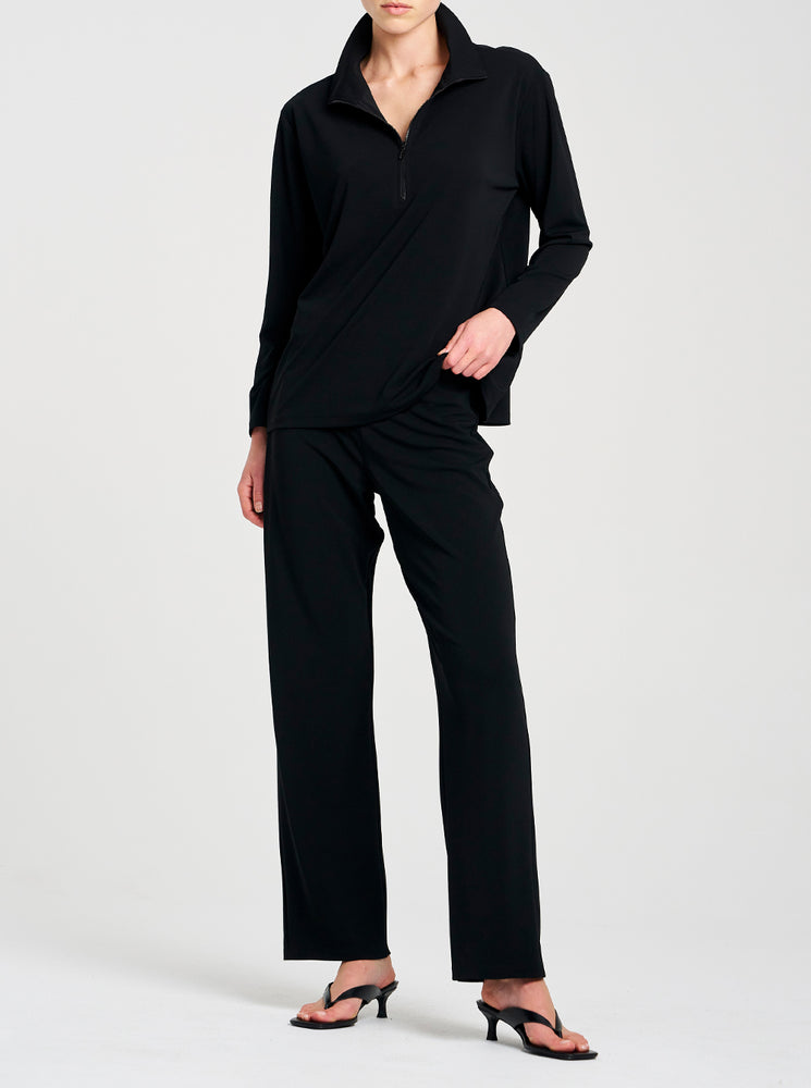 Powder Knit Long Pant - Black