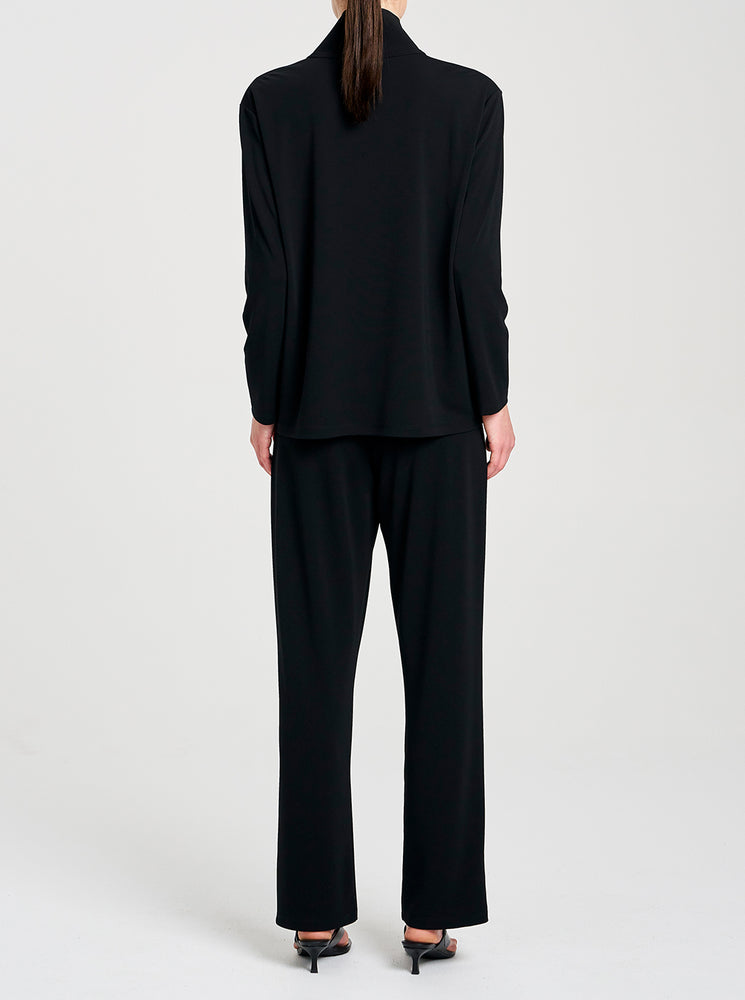 Powder Knit Long Pant - Black