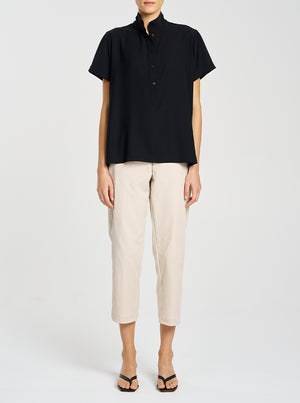 Tapered Flat Pant - Flax