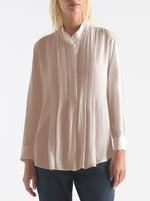 Duo Pleat Shirt - Oat