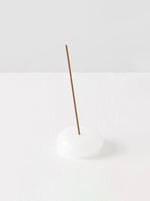 The Pebble Incense Holder - White