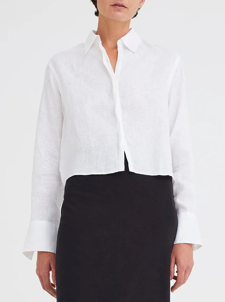 Iona Linen Shirt - White