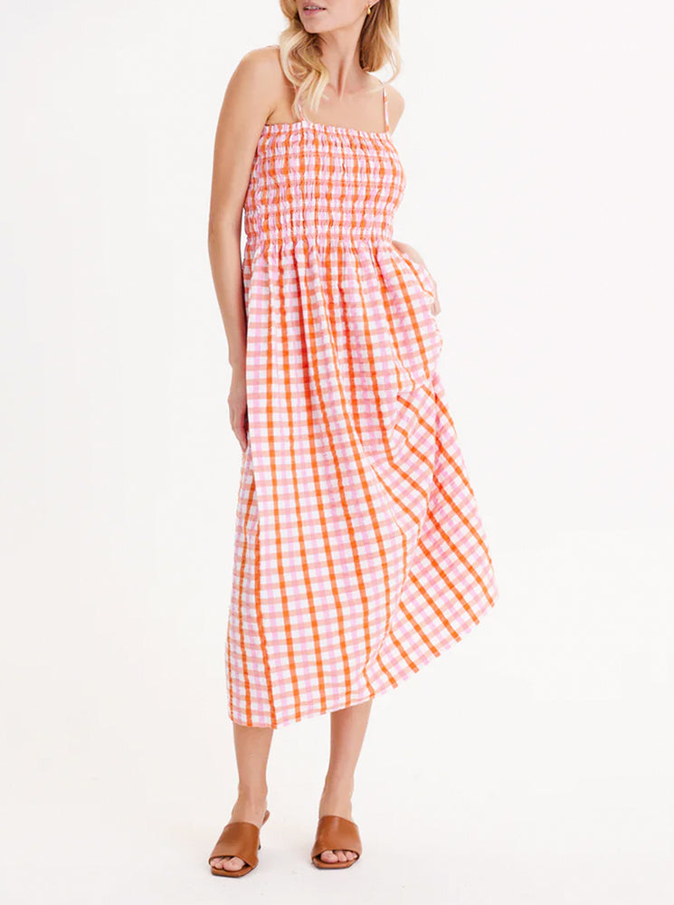 Iona String Dress - Check