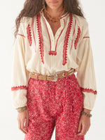 Irina Blouse - Bell Pepper