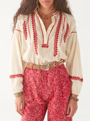 Irina Blouse - Bell Pepper