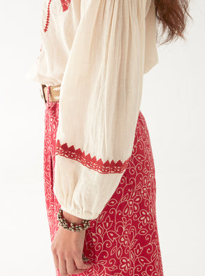 Irina Blouse - Bell Pepper