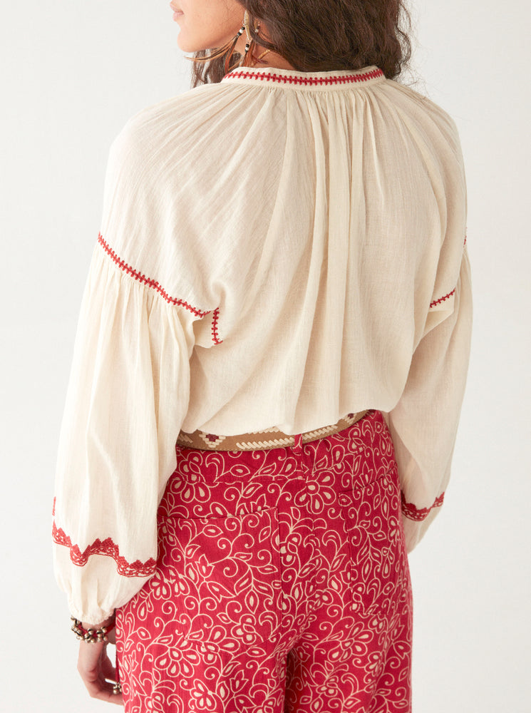 Irina Blouse - Bell Pepper