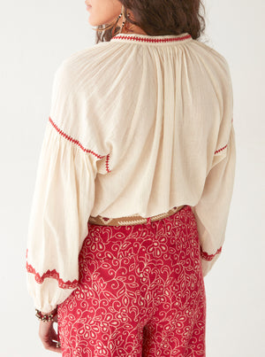 Irina Blouse - Bell Pepper