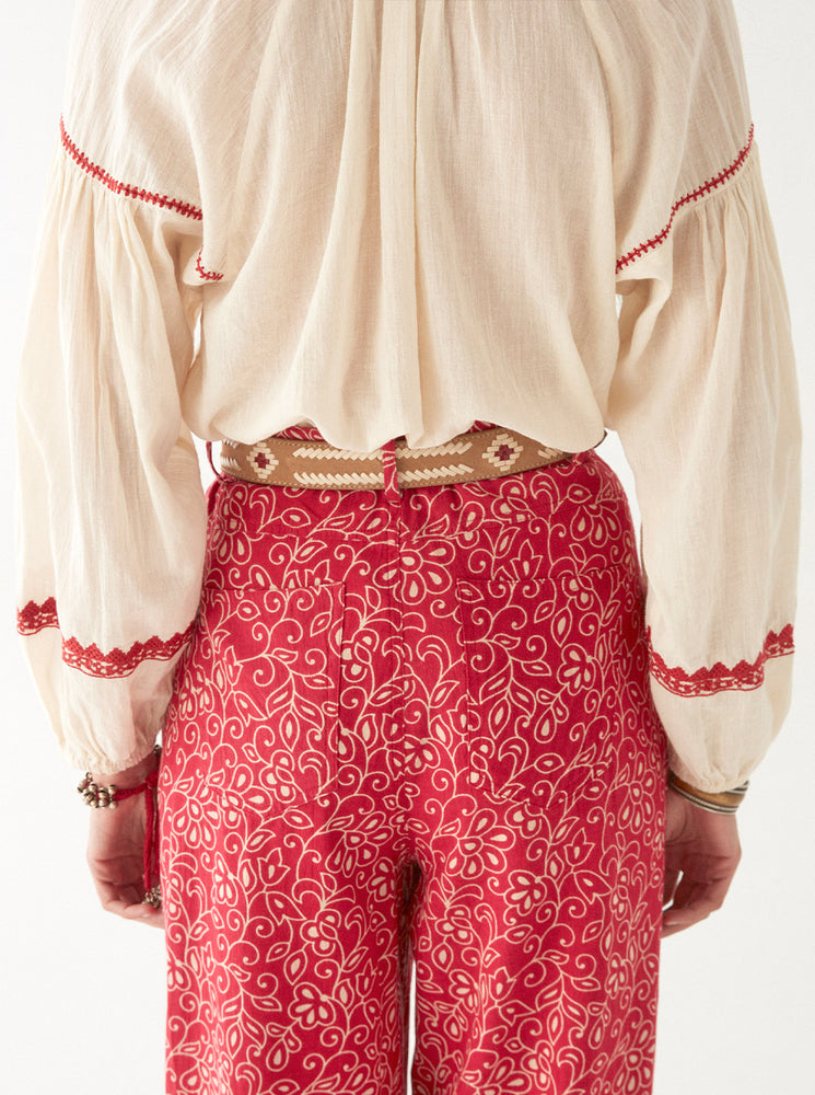 Irina Blouse - Bell Pepper