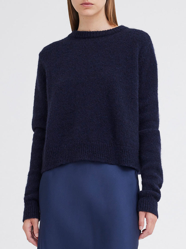 Sia Alpaca Wool Sweater - Navy