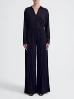 Lyra Wool Pant - Darkest Navy