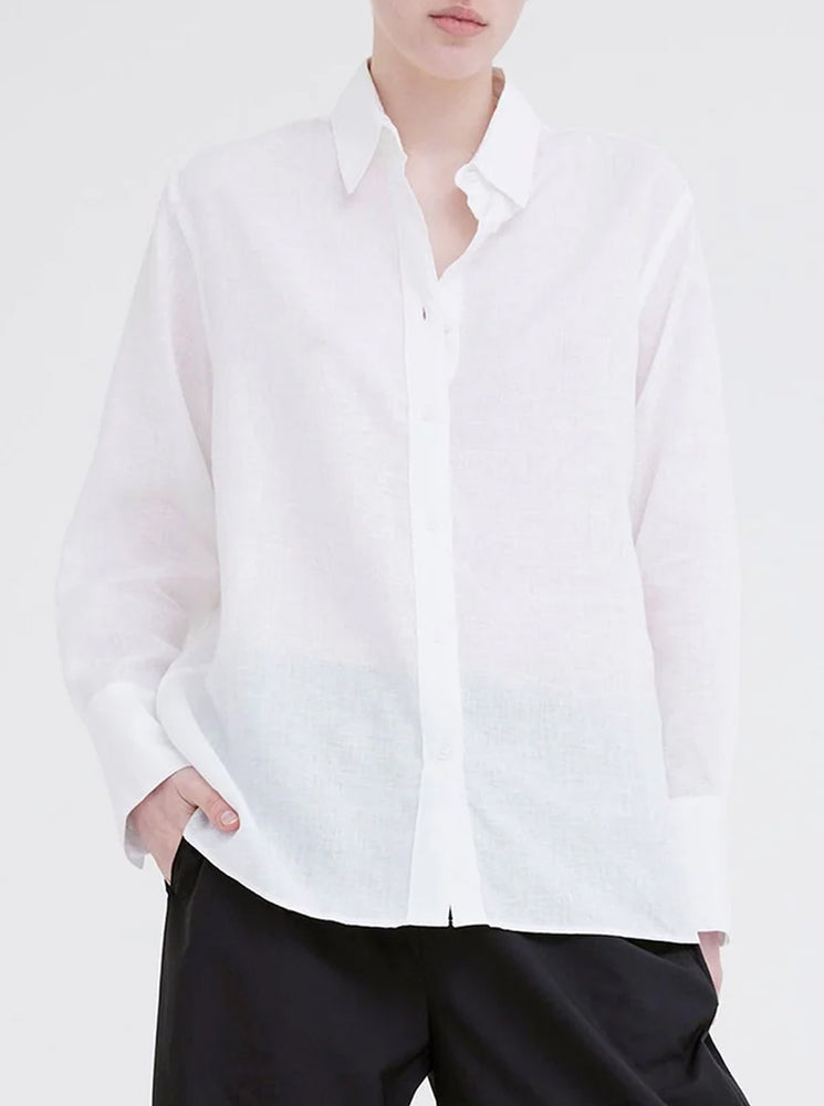 
            
                Load image into Gallery viewer, Cove Linen Shirt - White
            
        