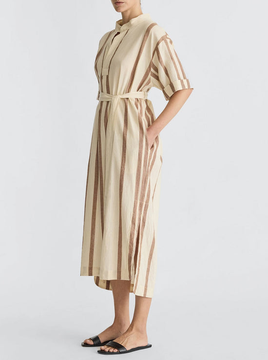 Alderton Cotton Dress - Ecru/Carabo