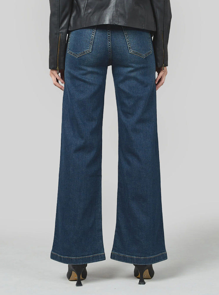 Jodi Astro Wide Leg Jeans - Astro Blue
