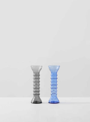 Josephine Vase Duo - Smoke, Azure