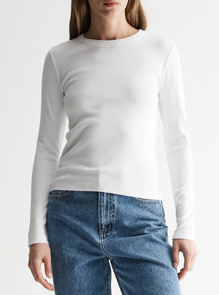 Nola Long Sleeve Top - White
