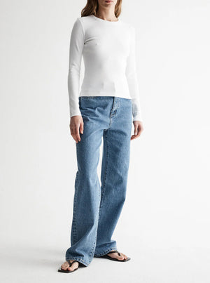 Nola Long Sleeve Top - White