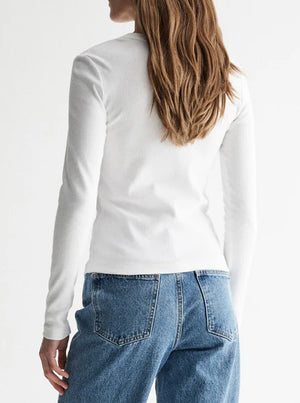 Nola Long Sleeve Top - White