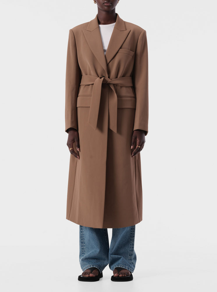 
            
                Load image into Gallery viewer, Raquel Coat - Dark Taupe
            
        