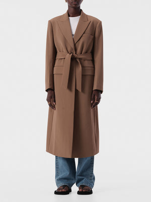 
            
                Load image into Gallery viewer, Raquel Coat - Dark Taupe
            
        
