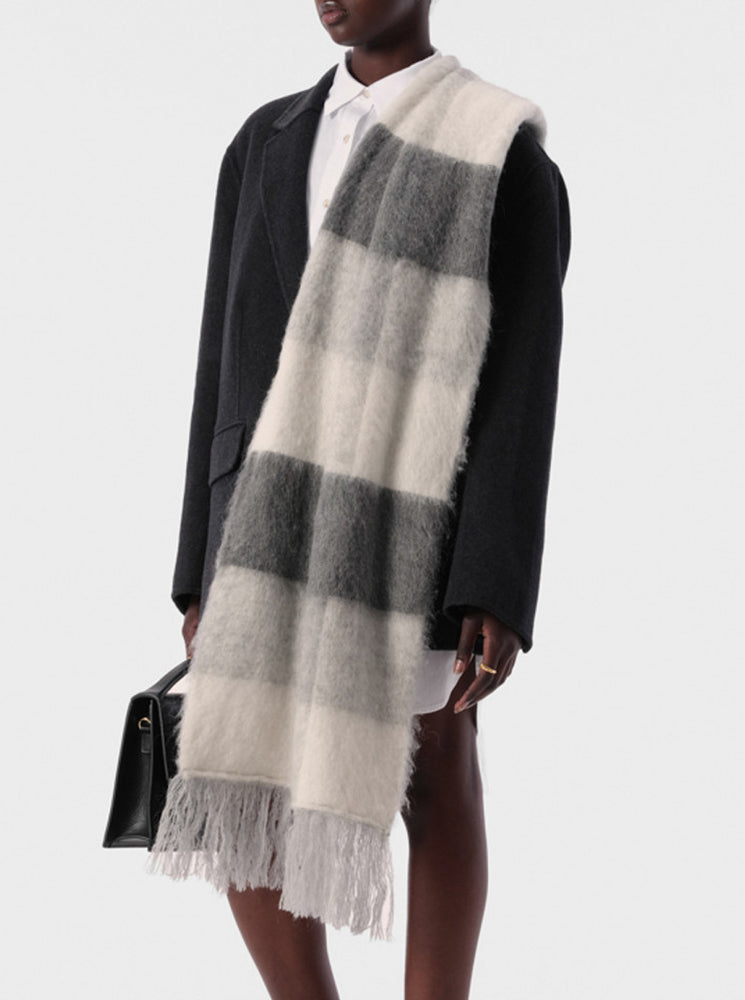 Nielson Scarf - Grey Check