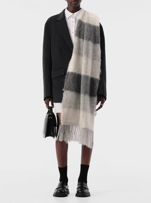 Nielson Scarf - Grey Check