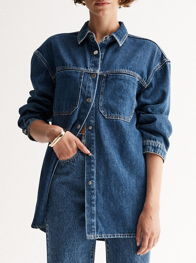 Odin Denim Shirt - Dark Indigo