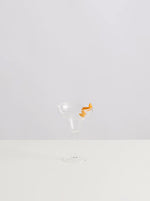 Le Twist Glass - Opaque Yellow/White
