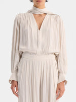 Lena V-Neck Top - Nougat