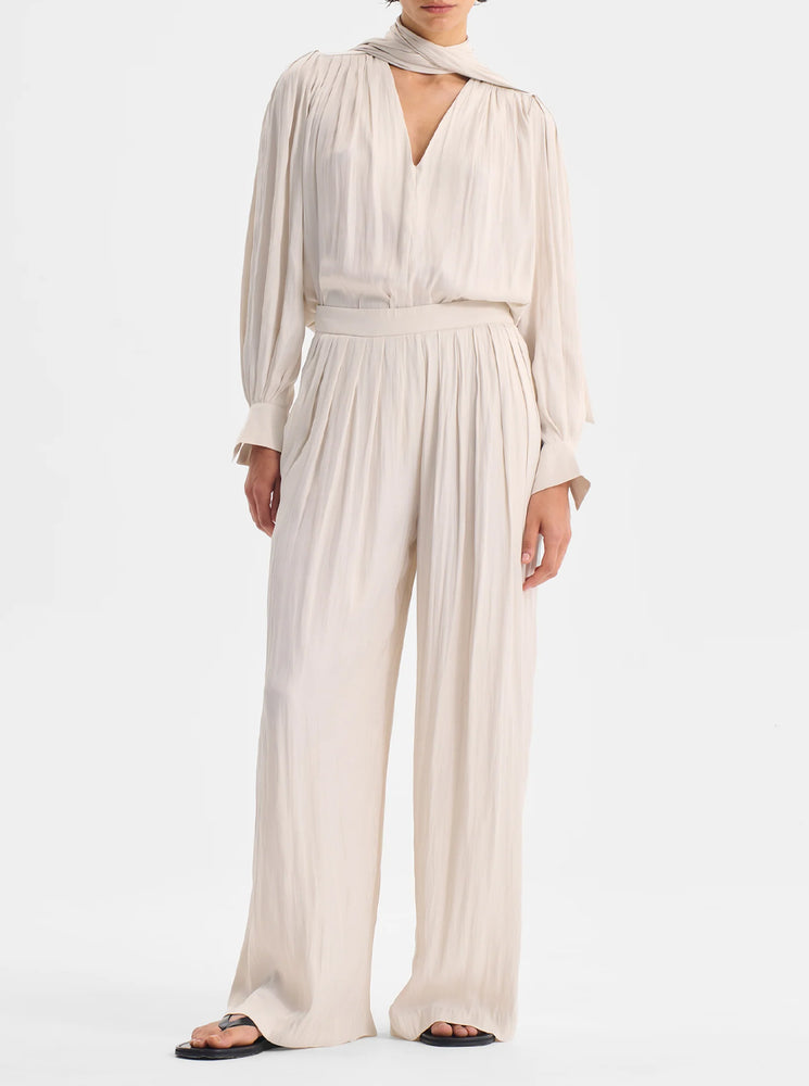 Lena V-Neck Top - Nougat