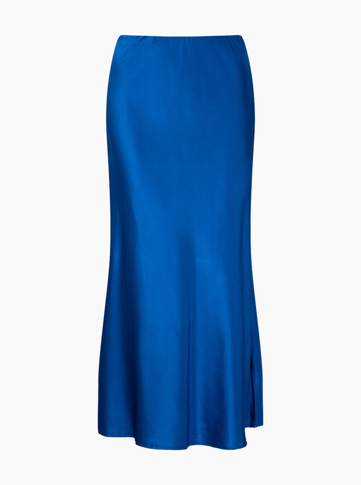 Lightness Of Being Silk Skirt - Cobalt