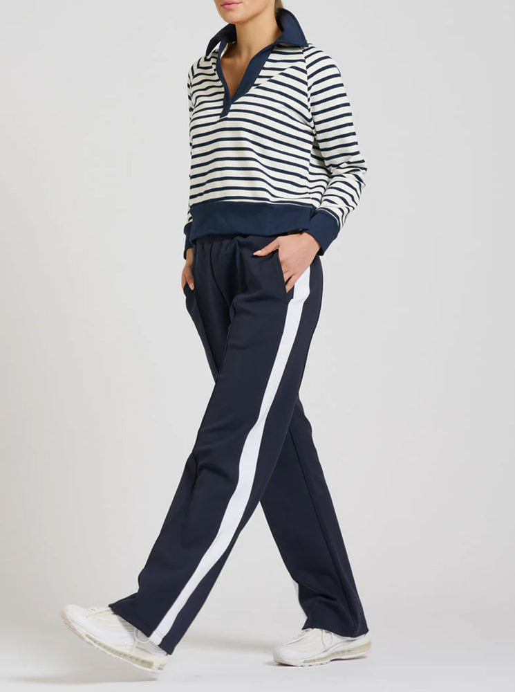 The Lola Pant - French Navy & Ivory